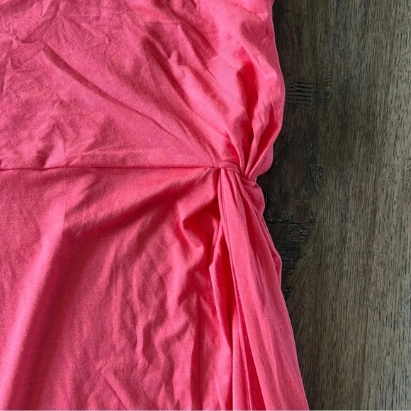 NWOT Free People Beach Coral One Shoulder Tie Swim Cover-up Size Large - Picture 6 of 10